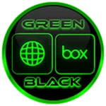 Logo of Flat Black and Green IconPack android Application 